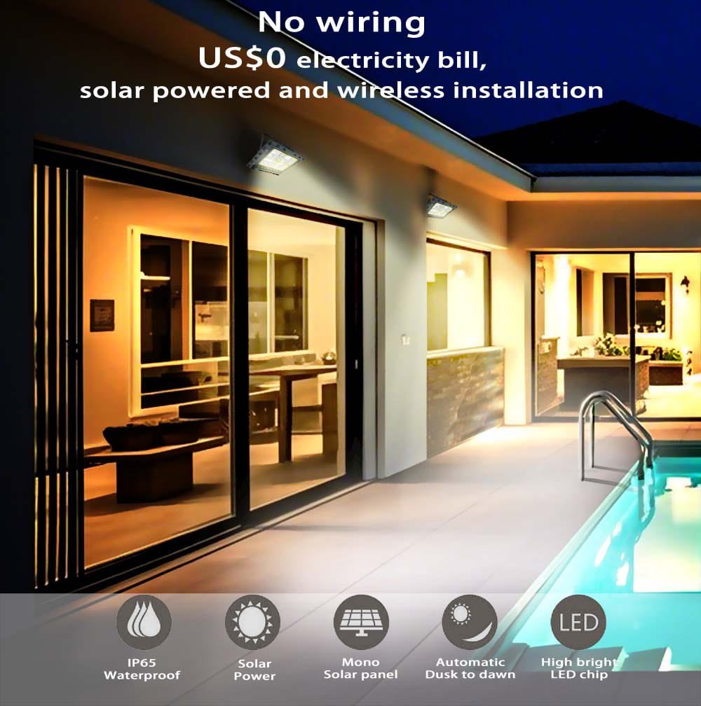 300W Solar Flood Lights
