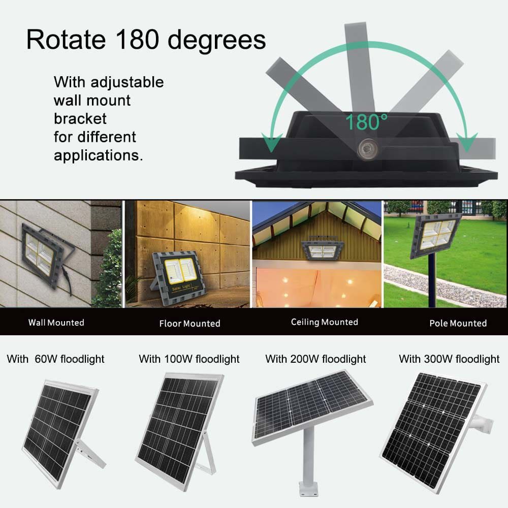 300W Solar Flood Lights