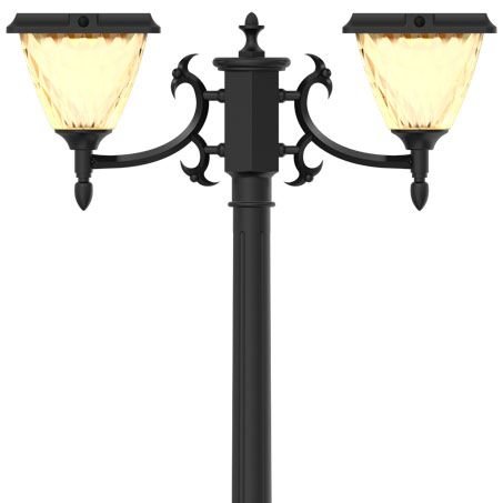 Goldsuno Two Head Solar LED Lamp Post